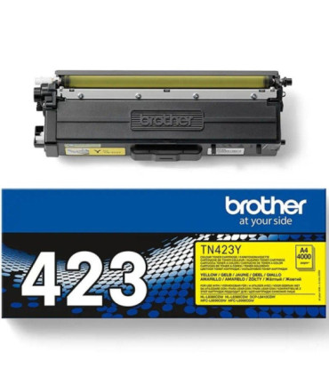 Tóner original brother tn-423y alta capacidad/ amarillo