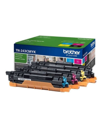 Tóner original brother tn-243cmyk multipack/ cian/ magenta/ amarillo/ negro