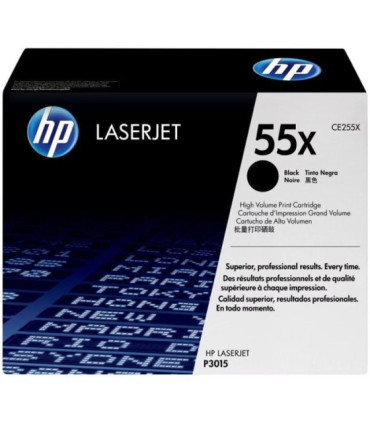 Tóner original hp nº55x xl alta capacidad/ negro