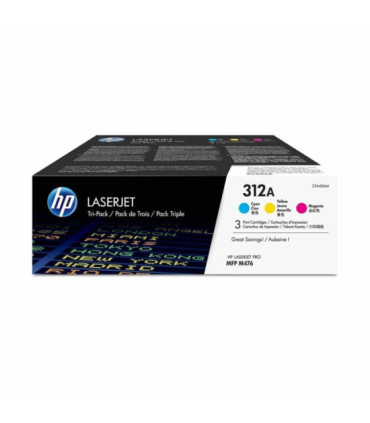 Tóner original hp nº312a multipack/ cian/ magenta/ amarillo