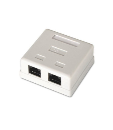 Roseta de superficie aisens a139-0302/ cat.6/ 2 tomas