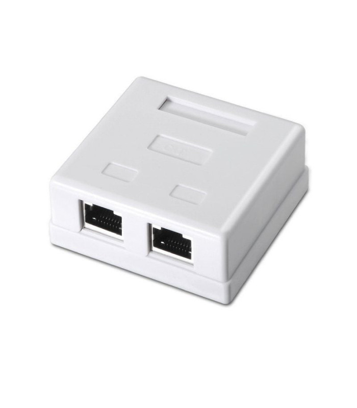 Roseta de superficie aisens a139-0304/ cat.6/ 2 tomas