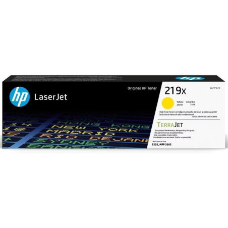 Tóner original hp nº219x xl alta capacidad/ amarillo