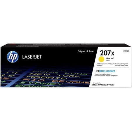 Tóner original hp nº207x xl alta capacidad/ amarillo