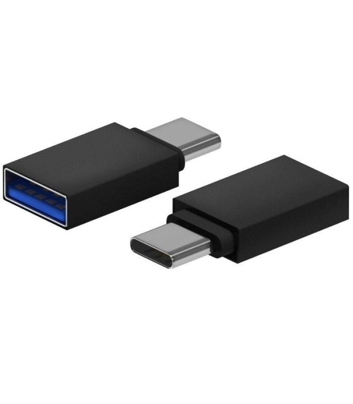 Adaptador usb 3.2 aisens a108-0717/ usb hembra - usb tipo-c macho/ negro