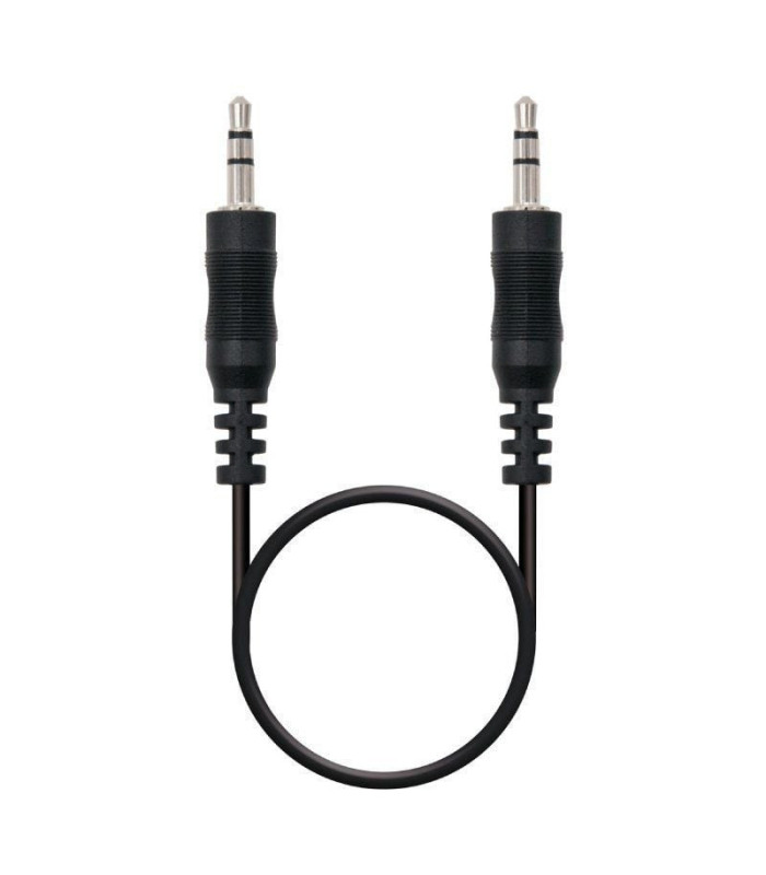 Cable estéreo nanocable 10.24.0120/ jack 3.5 macho - jack 3.5 macho/ 20m/ negro