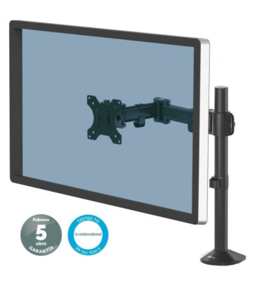 Soporte de mesa para monitor fellowes 8502501/ giratorio/ inclinable/ hasta 8kg