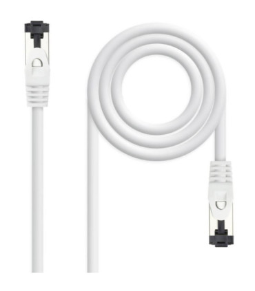 Cable de red rj45 sstp nanocable 10.20.2002-w cat.8.1/ 2m/ blanco