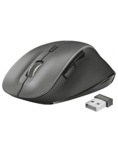 Ratón ergonómico inalámbrico trust ravan/ hasta 1600 dpi