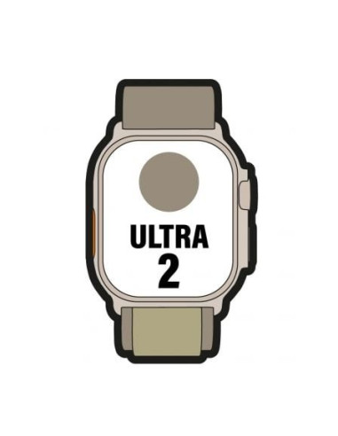 Apple watch ultra 2/ gps/ cellular/ 49mm/ caja de titanio/ correa loop alpine verde oliva s pequeña