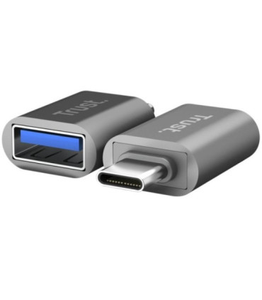 Adaptador usb 3.0 trust calyx 26221/ usb tipo-c macho - usb hembra