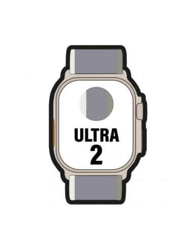 Apple watch ultra 2/ gps/ cellular/ 49mm/ caja de titanio/ correa loop trail verde/gris s/m