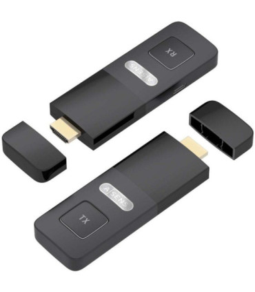 Adaptador/transmisor de vídeo inalámbrico hdmi aisens aswl-h2k30m001-bk