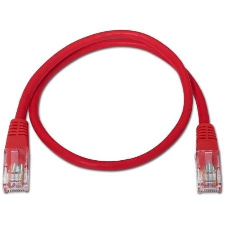 Cable de red rj45 utp aisens a133-0187 cat.5e/ 50cm/ rojo