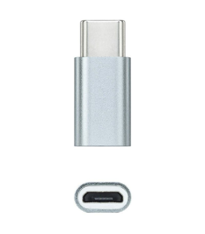 Adaptador nanocable 10.02.0011/ usb tipo-c macho - microusb hembra