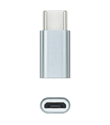Adaptador nanocable 10.02.0011/ usb tipo-c macho - microusb hembra