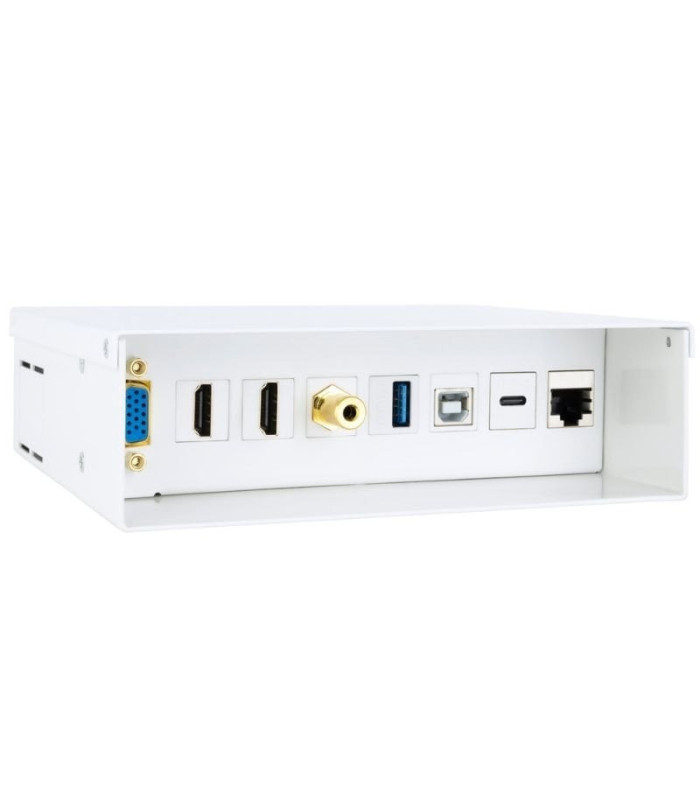 Caja de conexiones nanocable 10.35.0004/ vga - 2x hdmi - jack 3.5 - usb 3.0 - usb tipo-c - usb 2.0 - rj45