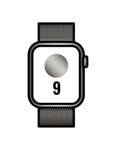 Apple watch series 9/ gps/ cellular/ 41mm/ caja de acero grafito/ correa milanese loop grafito