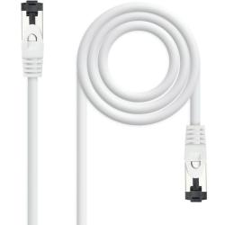 Cable de Red RJ45 SSTP Nanocable 10.20.2001-W Cat.8.1/ 1m/ Blanco
