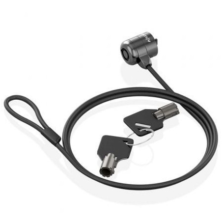 Cable de seguridad para portátiles aisens aslk-d40k04-bk/ 1.5m