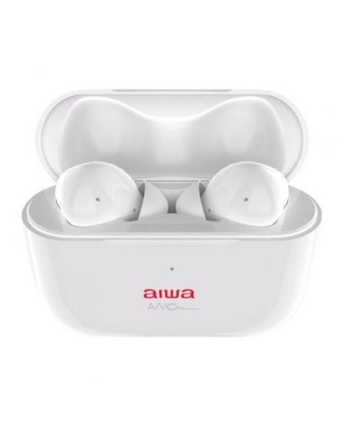 Auriculares bluetooth aiwa ebtw-888anc con estuche de carga/ autonomía 4h/ blancos