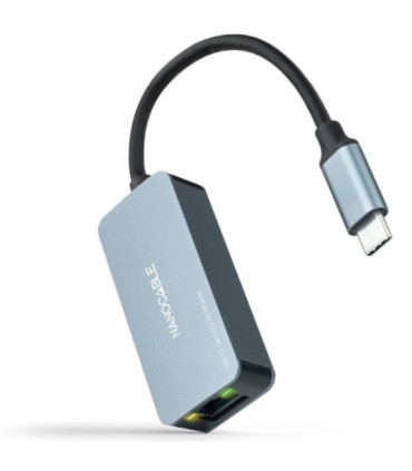 Adaptador usb tipo-c - rj45 nanocable 10.03.0410/ 2500mbps