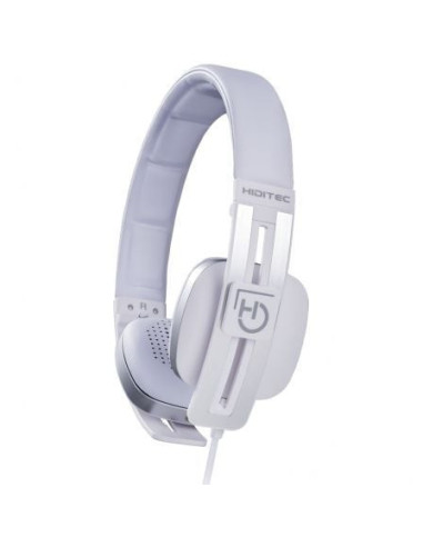 Auriculares hiditec wave white/ con micrófono/ jack 3.5/ blancos