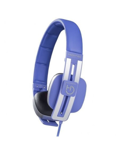 Auriculares hiditec wave whp010003/ con micrófono/ jack 3.5/ azules