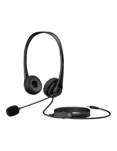 Auriculares hp g2 stereo / con micrófono/ jack 3.5/ negros