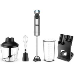 Batidora de mano Grunkel BM-1500SET/ 1500W/ Capacidad 0.8L/ Incluye Vaso, Picadora, Varilla y Soporte