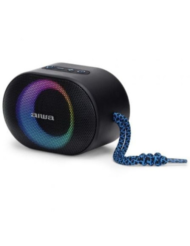 Altavoz con bluetooth aiwa bst-330bl/ 10w/ 1.0/ azul