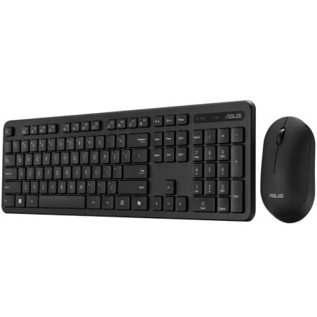 Teclado y ratón inalámbricos asus cw100/ negro