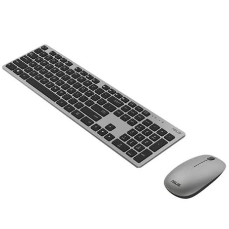 Teclado y ratón inalámbricos asus w5000 wireless/ gris