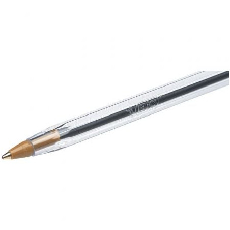 Caja de bolígrafos de tinta de aceite bic cristal original 516345/ 5 unidades/ negros
