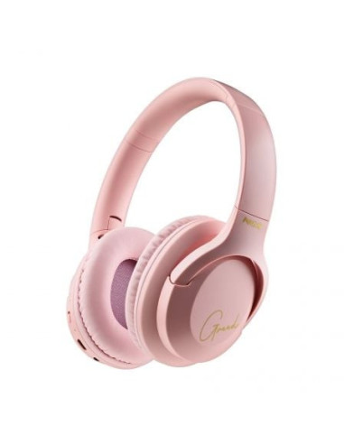 Auriculares inalámbricos ngs artica greed/ con micrófono/ bluetooth/ rosa