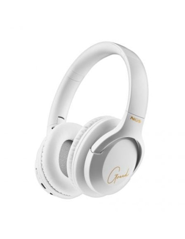 Auriculares inalámbricos ngs artica greed/ con micrófono/ bluetooth/ blanco