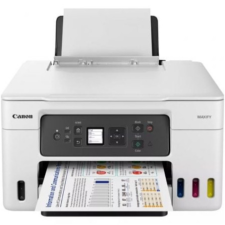 Multifunción recargable canon maxify gx3050 megatank wifi/ dúplex/ blanca