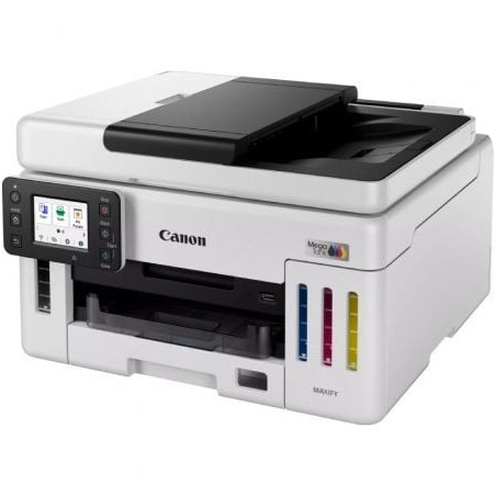 Multifunción recargable canon maxify gx6150 megatank wifi/ dúplex/ blanca