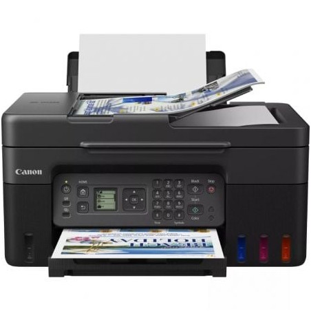 Multifunción recargable canon pixma g4570 megatank/ wifi/ fax/ negra
