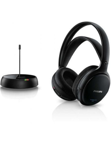 Auriculares inalámbricos philips shc5200/ radiofrecuencia/ negros