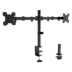 Soporte de Mesa para 2 Monitores Aisens DT32TSR-279/ Giratorio/ Inclinable/ hasta 10kg
