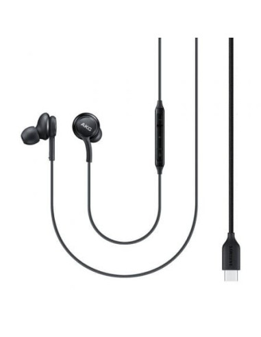 Auriculares intrauditivos samsung eo-ic100/ con micrófono/ usb tipo-c/ negros/ formato bulk