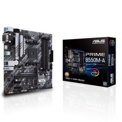 Placa Base Asus Prime B550M-A/CSM Socket AM4/ DDR4/ PCIe 4.0/ Micro ATX
