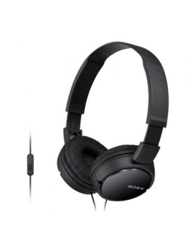 Auriculares sony mdrzx110apb/ con micrófono/ jack 3.5/ negros