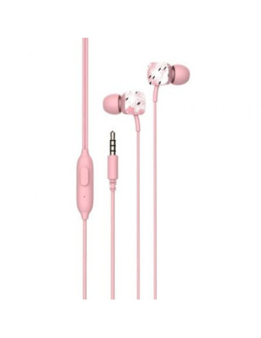 Auriculares intrauditivos spc hype/ con micrófono/ jack 3.5/ rosas