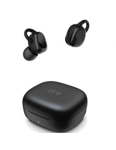 Auriculares bluetooth spc ether sport con estuche de carga/ autonomía 3.5h/ negros