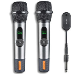 Pack de 2 micrófonos inalámbricos ngs singer star duo