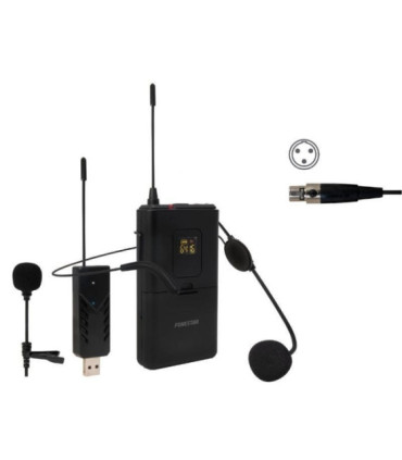Micrófono de cabeza y solapa uhf fonestar wi-mic