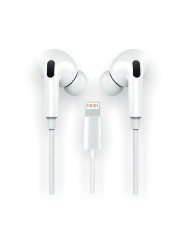 Auriculares tech one tech eartech hop tec1202/ con micrófono/ lightning/ blancos