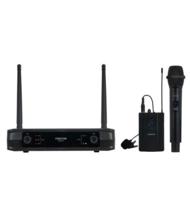 Micrófono inalámbrico doble mano y petaca uhf fonestar sonair-2mp/ incluye receptor